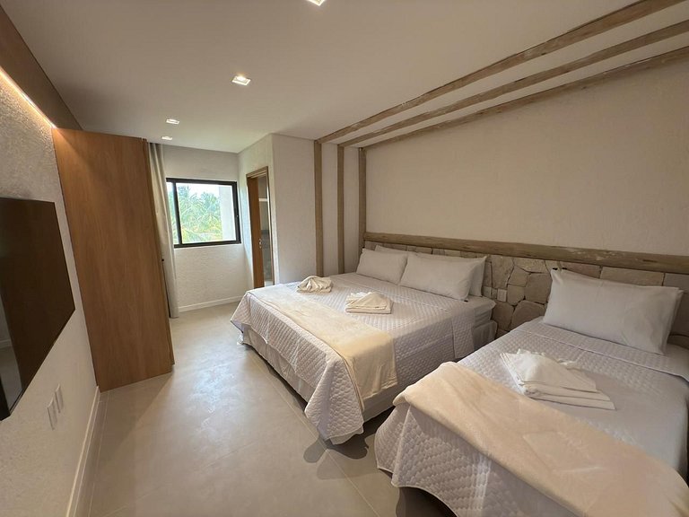 Casa Kaak Frente Mar Milagres Cond. Pé na Areia