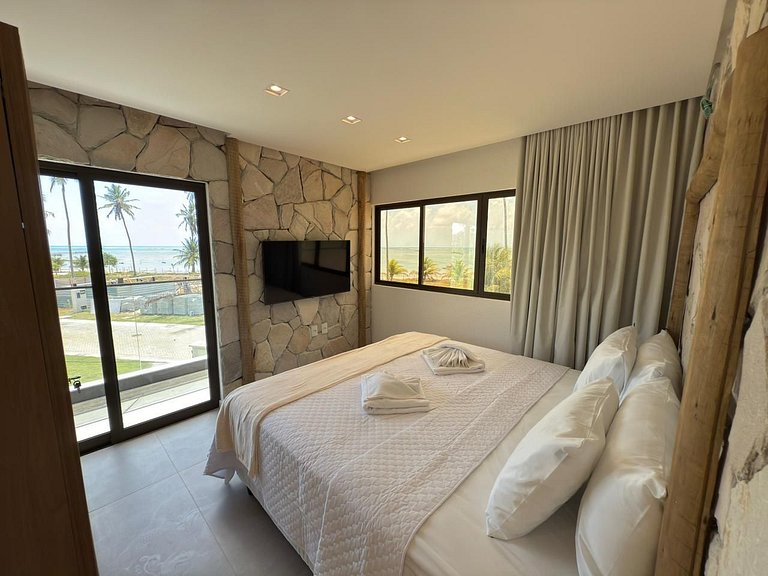 Casa Kaak Frente Mar Milagres Cond. Pé na Areia